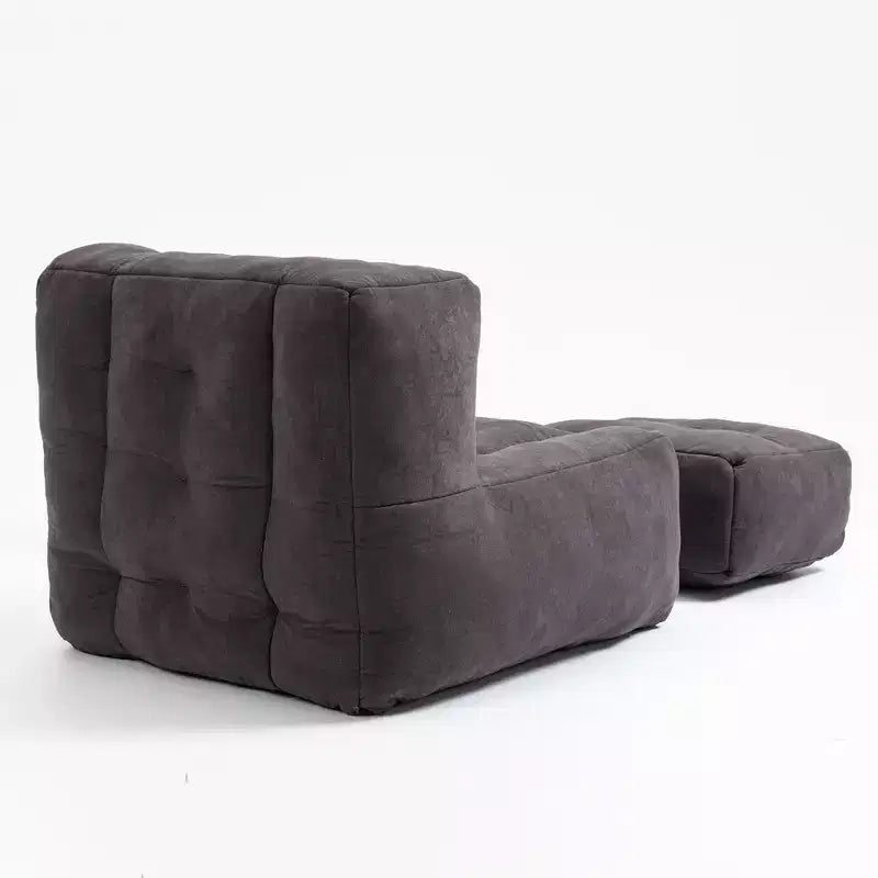Super Soft Bean Bag Chair with Memory Foam & Ottoman – Adults, Indoor/Outdoor