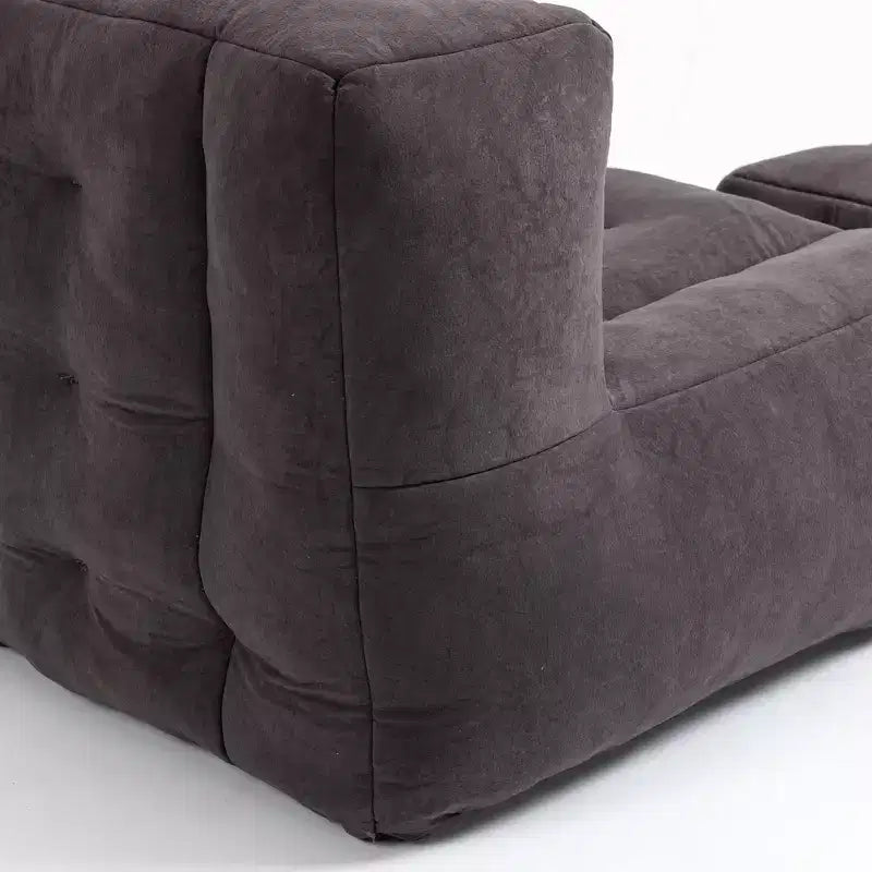 Super Soft Bean Bag Chair with Memory Foam & Ottoman – Adults, Indoor/Outdoor