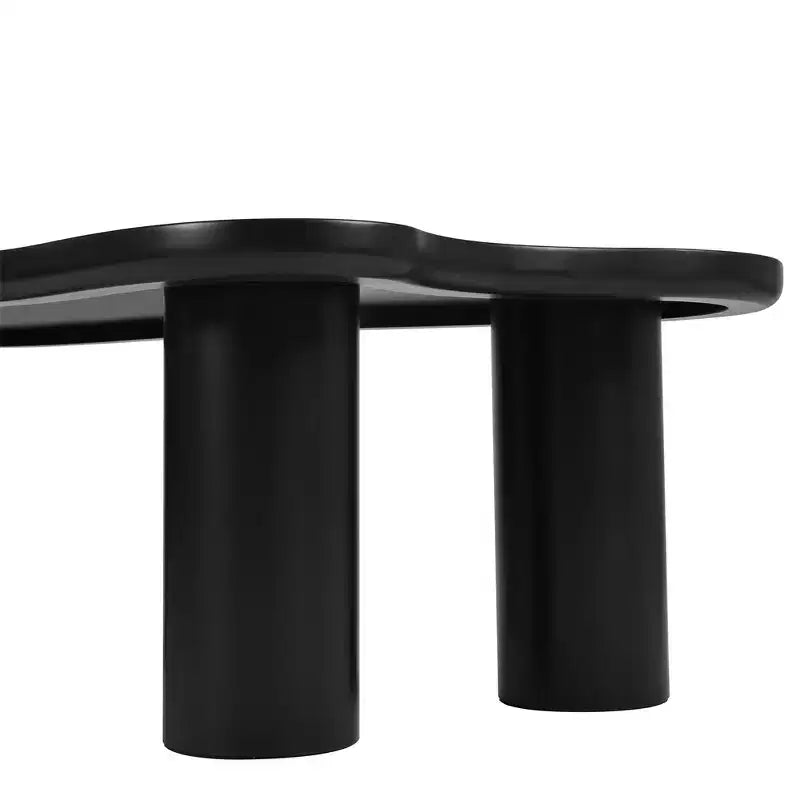 Black / White Cloud Shape 3-Leg Coffee Table